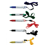 2-Color Pen with Lanyard