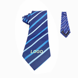 Blue/White Striped Business Style Necktie