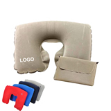 Inflatable Travel Neck Pillow in Pouch