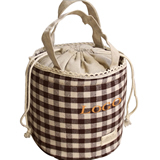 Lined Cotton Bag With Drawstring