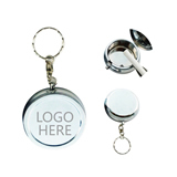 Mini Round Tin Ashtray Keychain