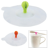 Silicone Lids for Cups with Spoon Holder
